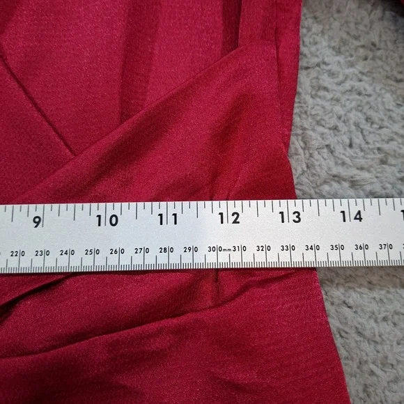 Equipment Adisa pink satin asymmetrical wrap style dress 0 Feminine Office - Picture 7 of 10